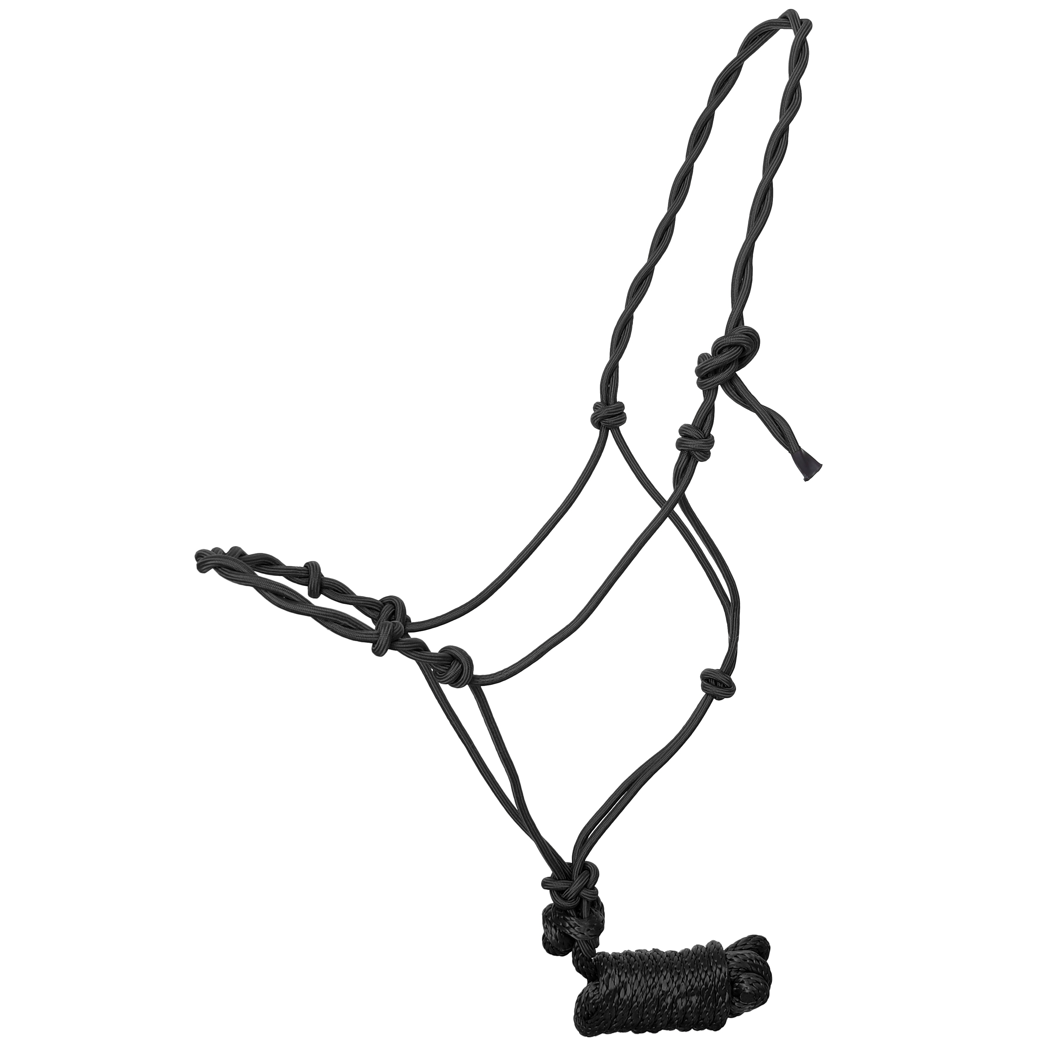 Draft Size Twisted Cowboy Knot Halter w/ 10' Lead - Picture 3 of 7