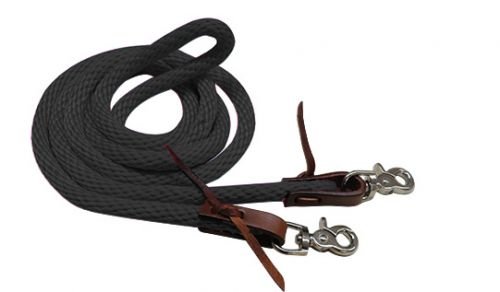 Showman 96" Derby Nylon Fass Zügel mit Schere Druckknopfenden - Bild 3 von 7