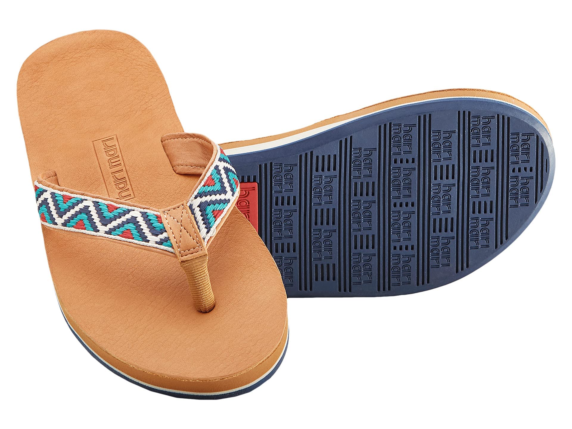 Hari Mari Men's Fields Camino Chocolate Size 10 Memory Foam Flip Flops - Picture 10 of 13