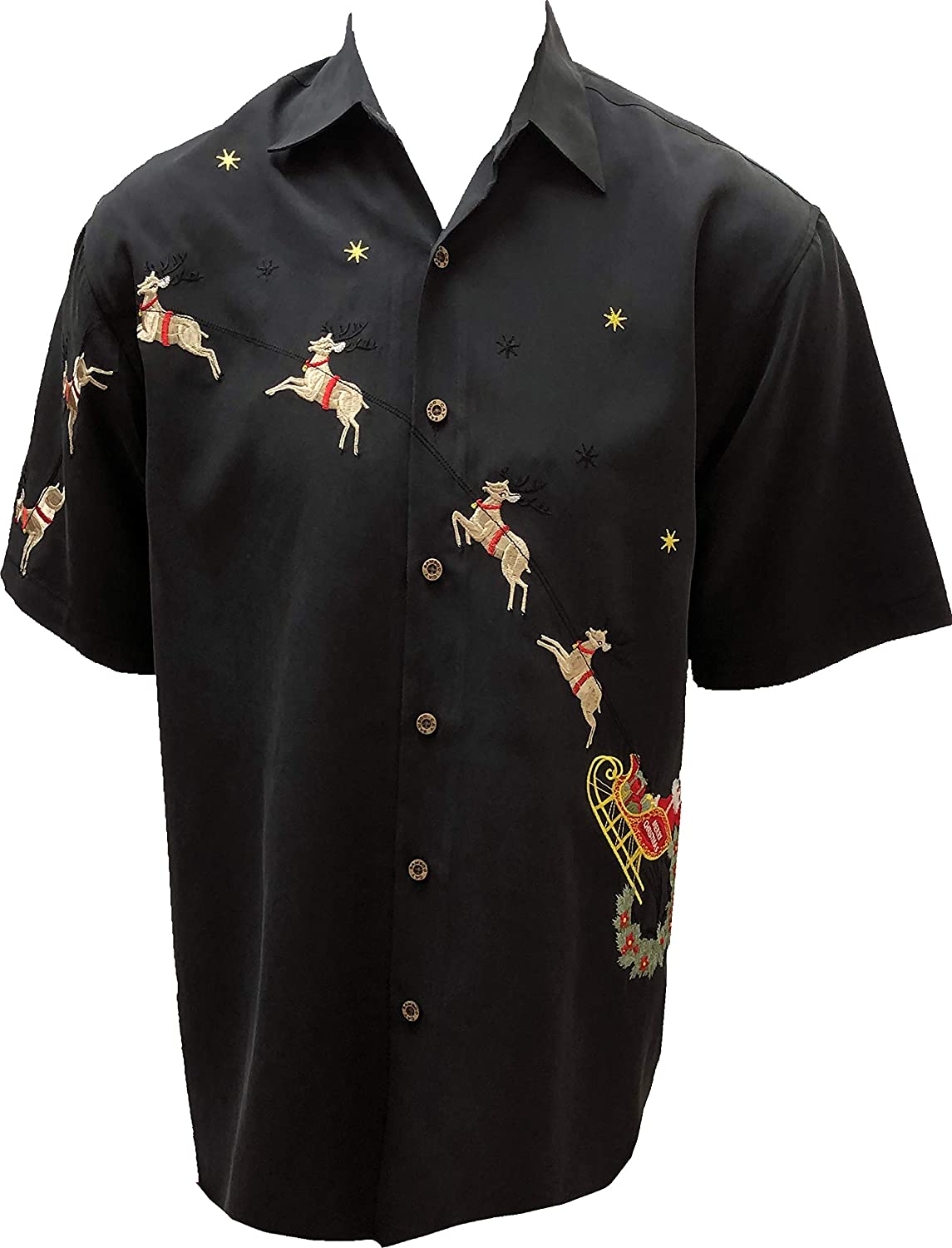 Bamboo Cay Men’s Flying Santa Tropical Shirt