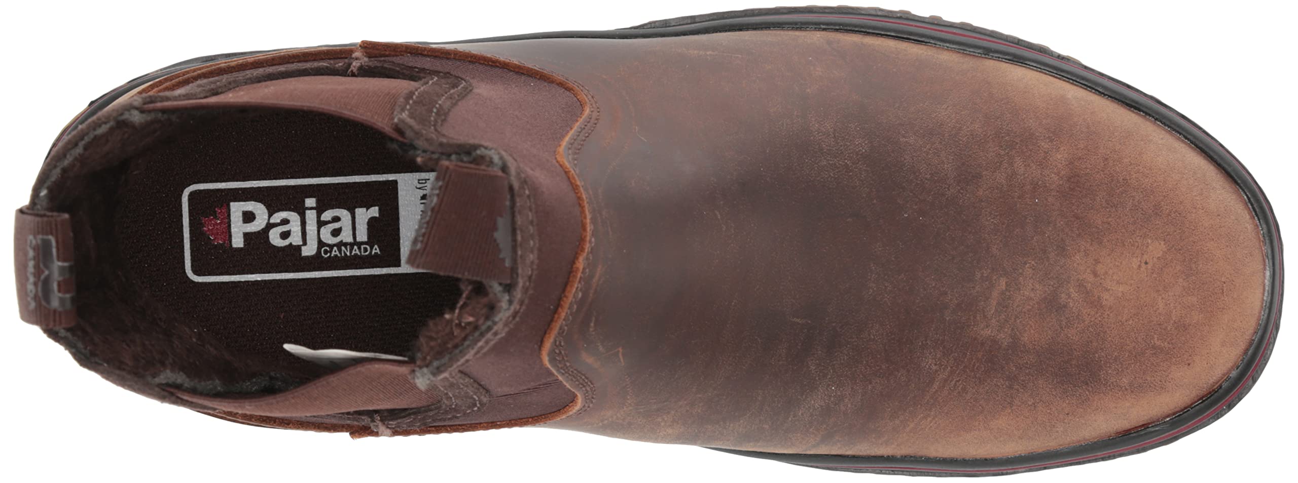 Pajar Men's Gavel Size 9 Black Leather PullUp Waterproof Chelsea Boot