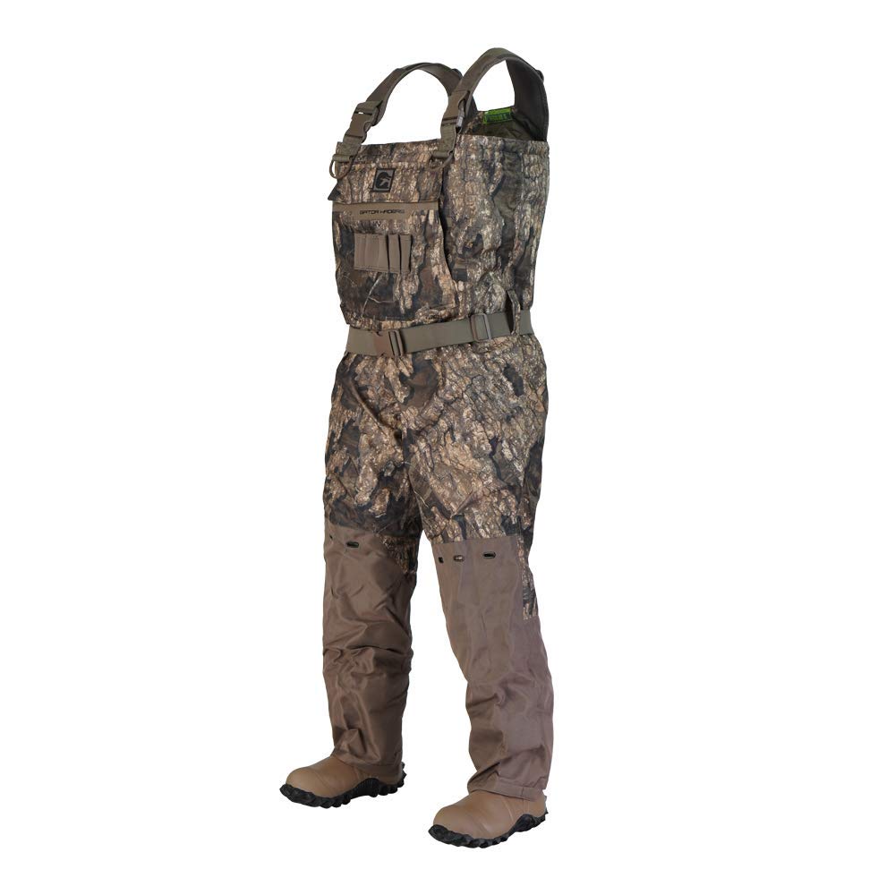 Gator Waders Shield Series points de vente échassiers isolés camouflage Bottomland Stout 10