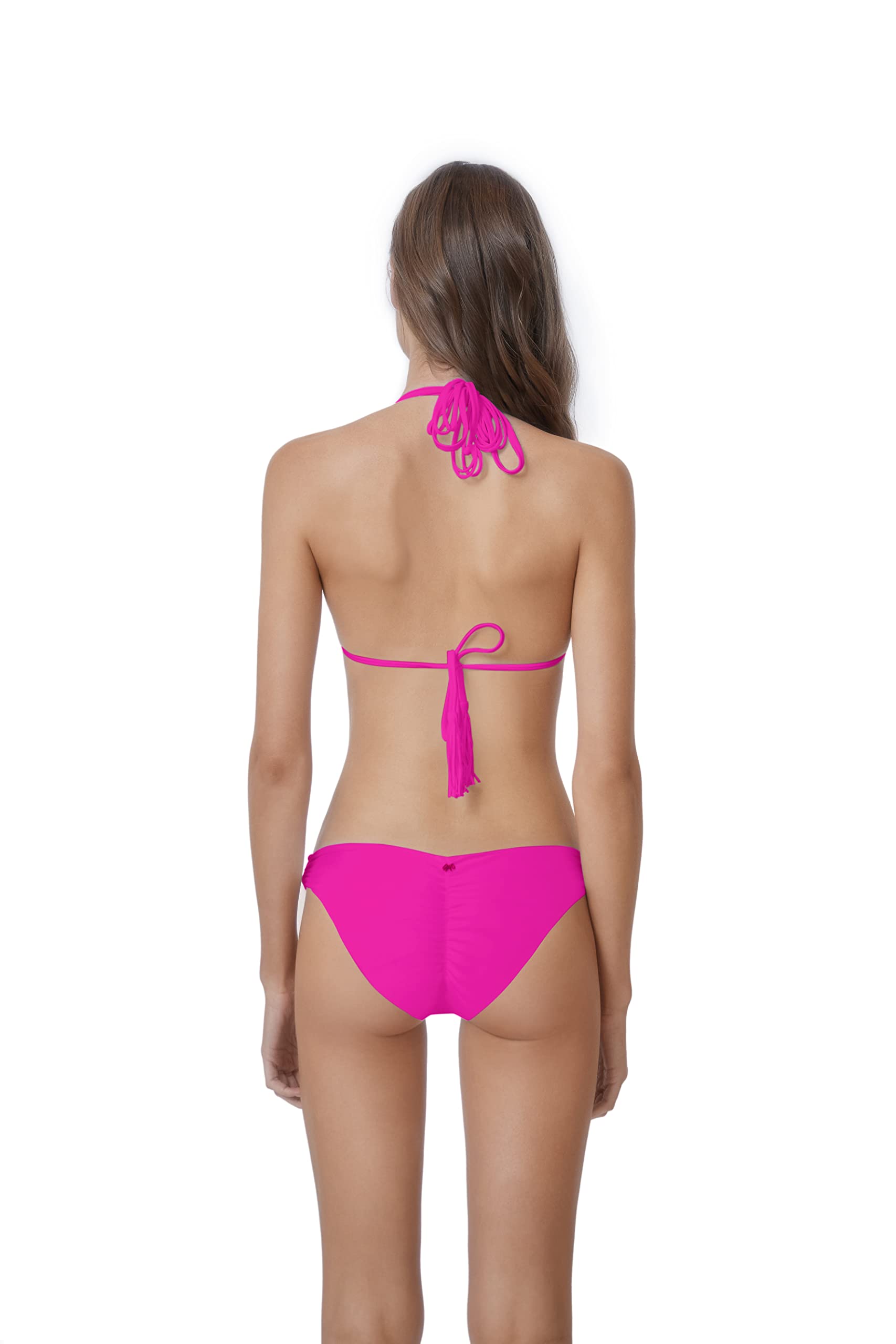 PQ Swim Women's Basic Ruched Bikini Bottoms - Moderate Rise, Fuller Coverage, - Picture 5 of 23