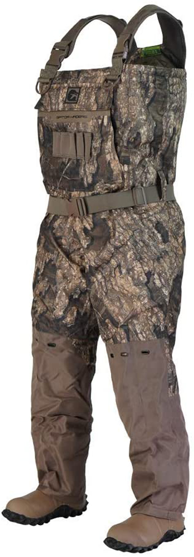 Gator Waders Shield Series officiel échassiers isolés camouflage Bottomland Stout 10