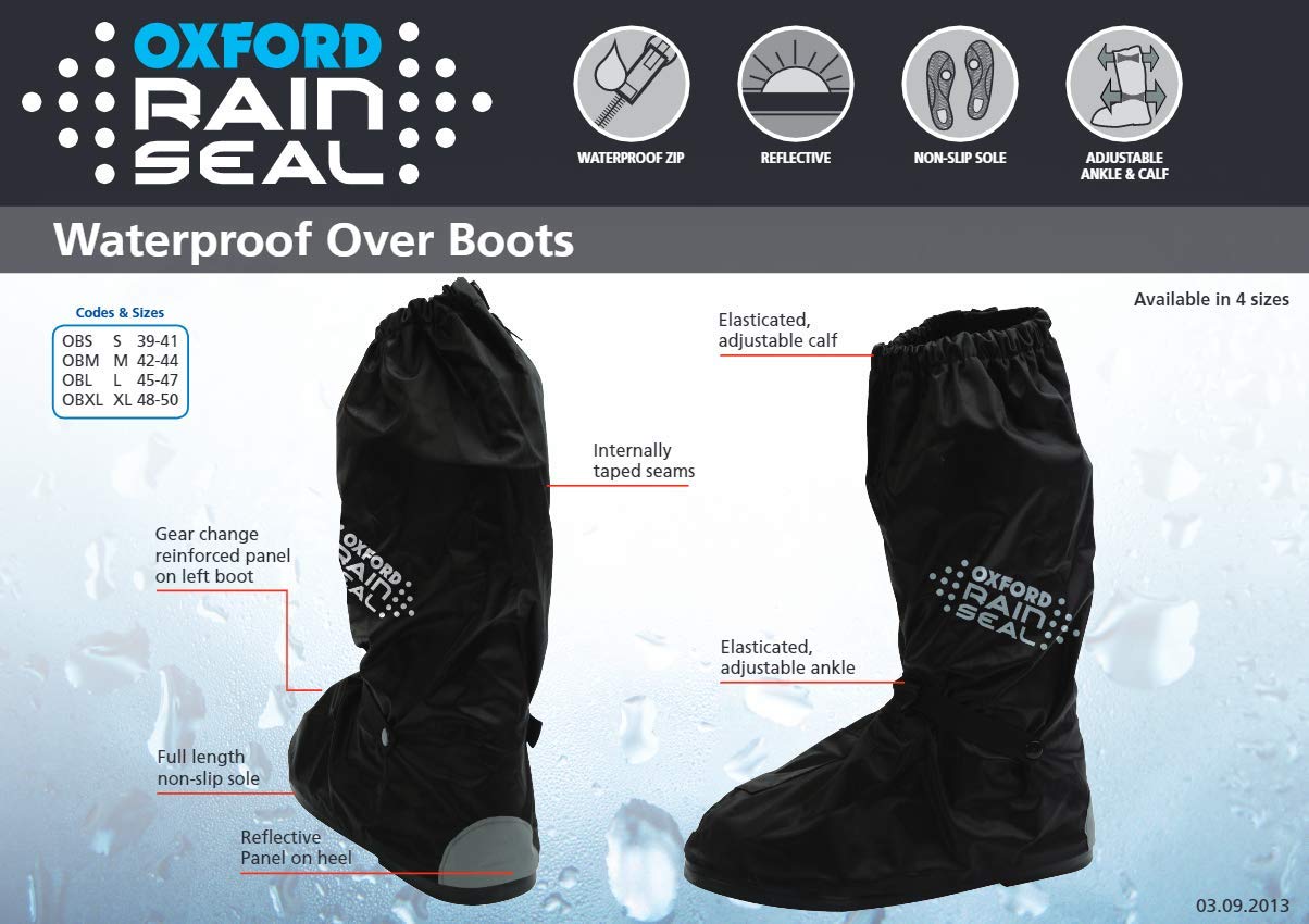 Oxford -Rainseal Waterproof Pro MS OverBoots -Black