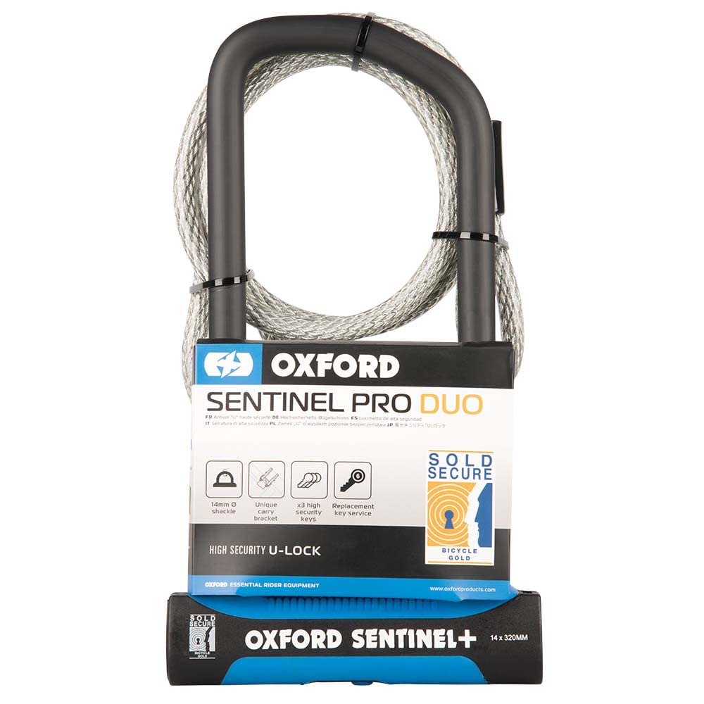 Escooter Lock For Men Oxford Sentinel Pro U-Lock 320mm X 177mm