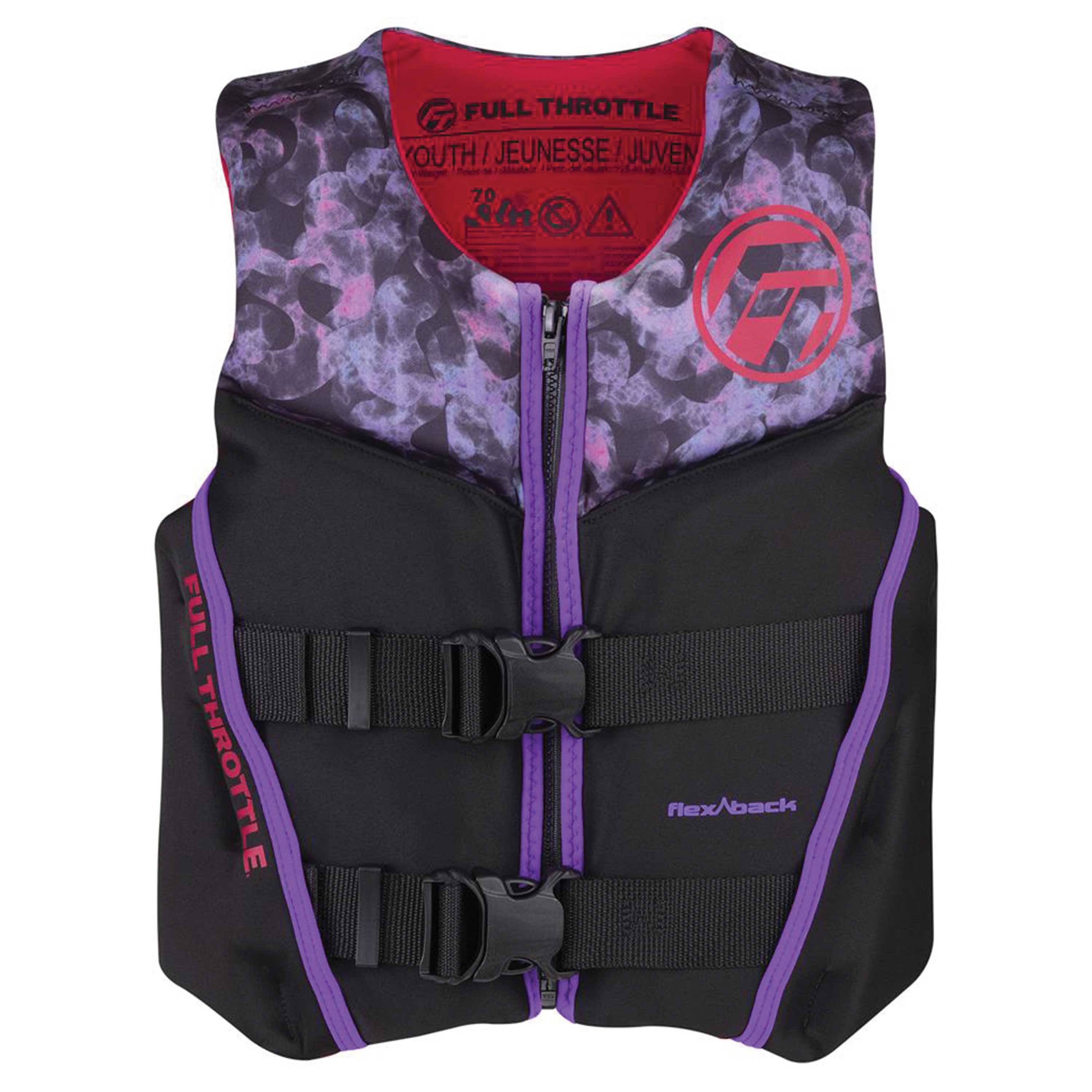 Full Throttle Youth Rapid-Dry Flex-Back Life Jacket - Picture 2 of 5
