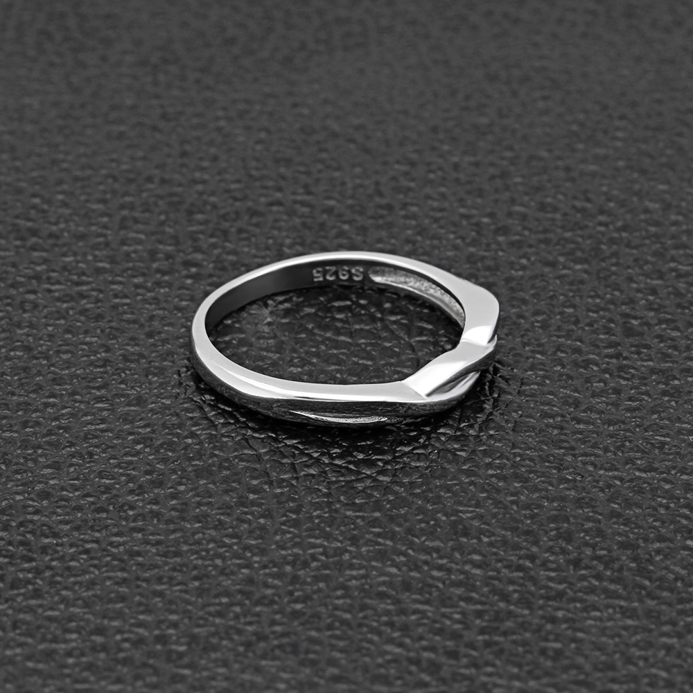 Queena Wedding Band Anniversary Ring Women Sterling Silver Ginger Lyne - Picture 7 of 17