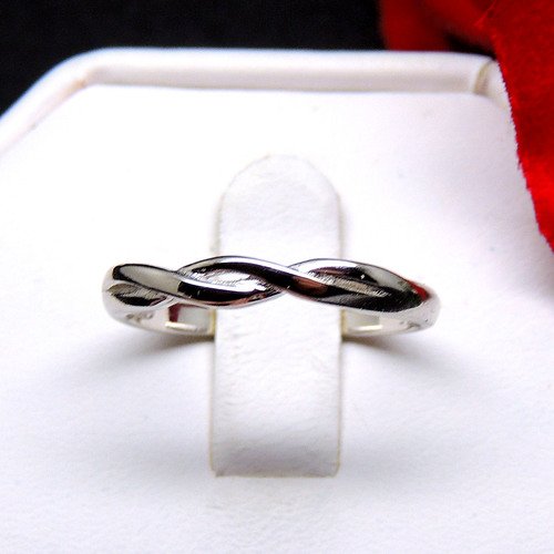 Queena Wedding Band Anniversary Ring Women Sterling Silver Ginger Lyne - Picture 3 of 17