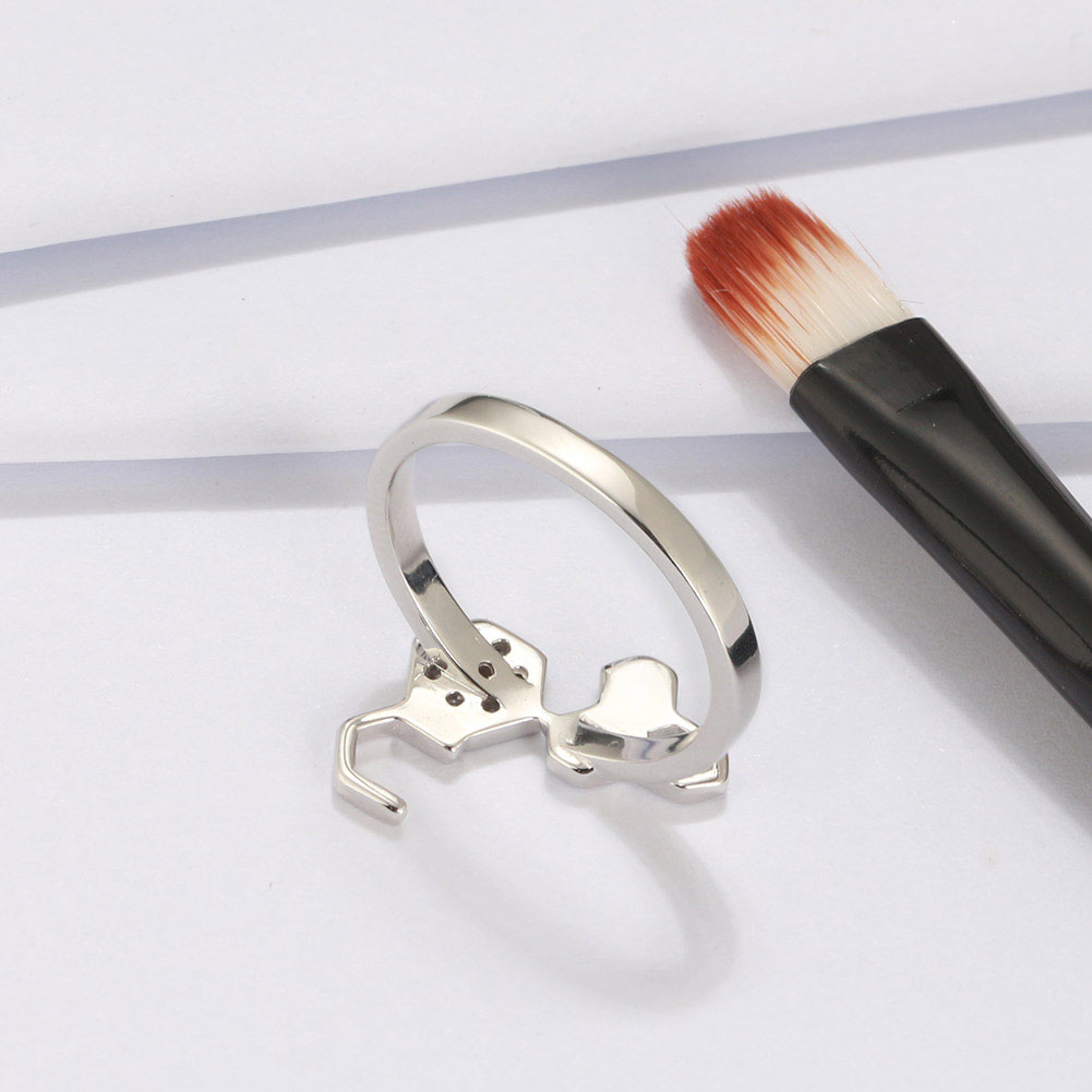 Honeycomb Ring for Women or Girls Cz Sterling Silver Bee Jewelry Ginger Lyne - Picture 4 of 6