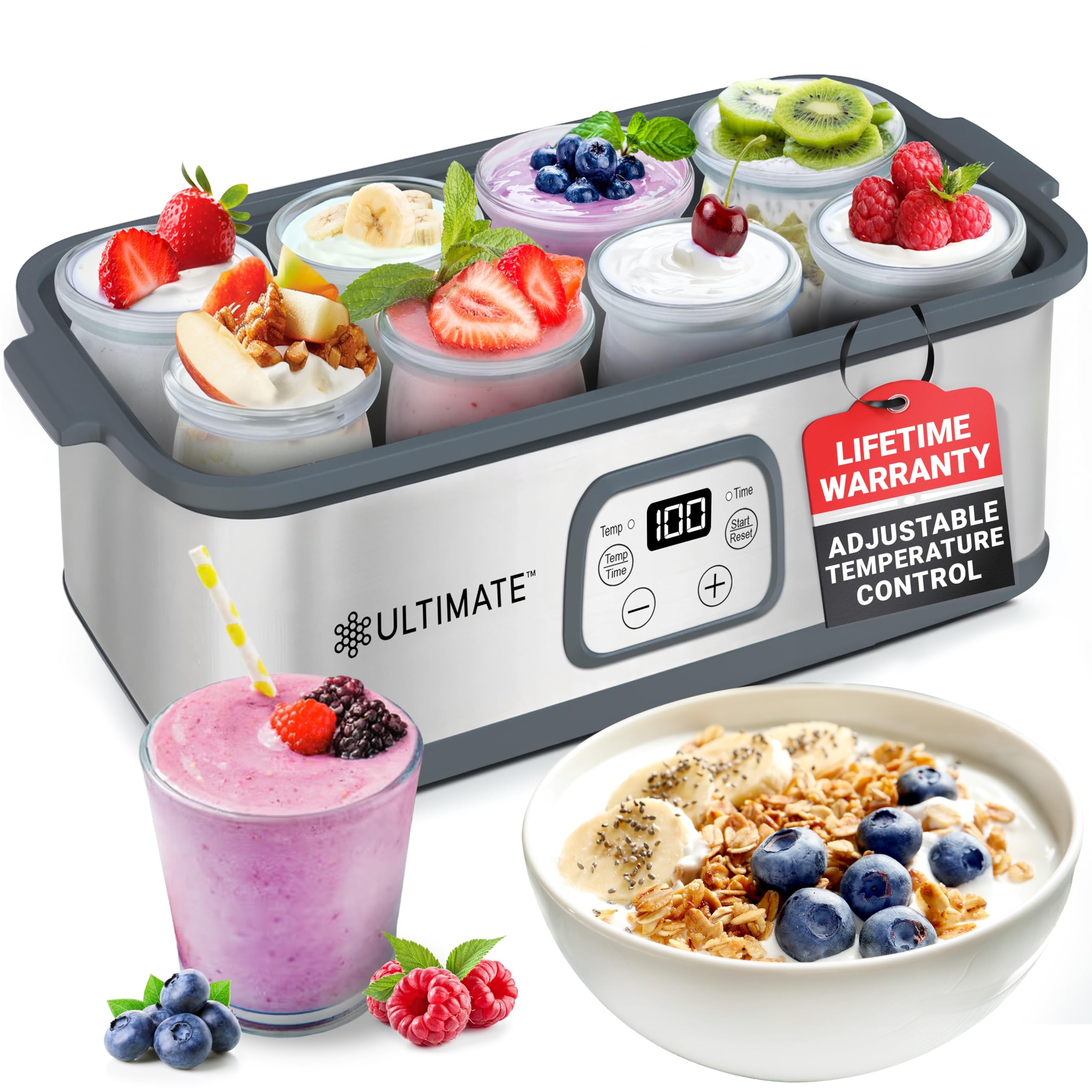Ultimate Probiotic Yogurt Maker with Adjustable Temperature 