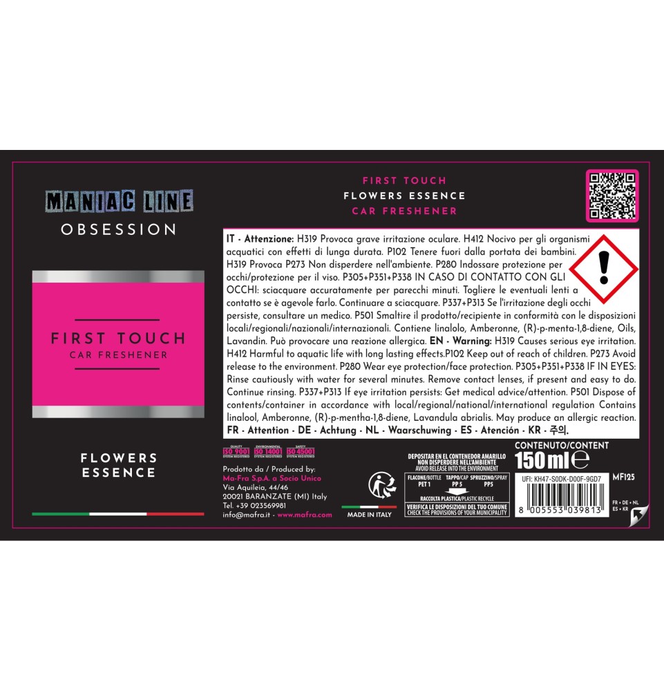 Maniac Line Obsession | Interior Scent | 150ML