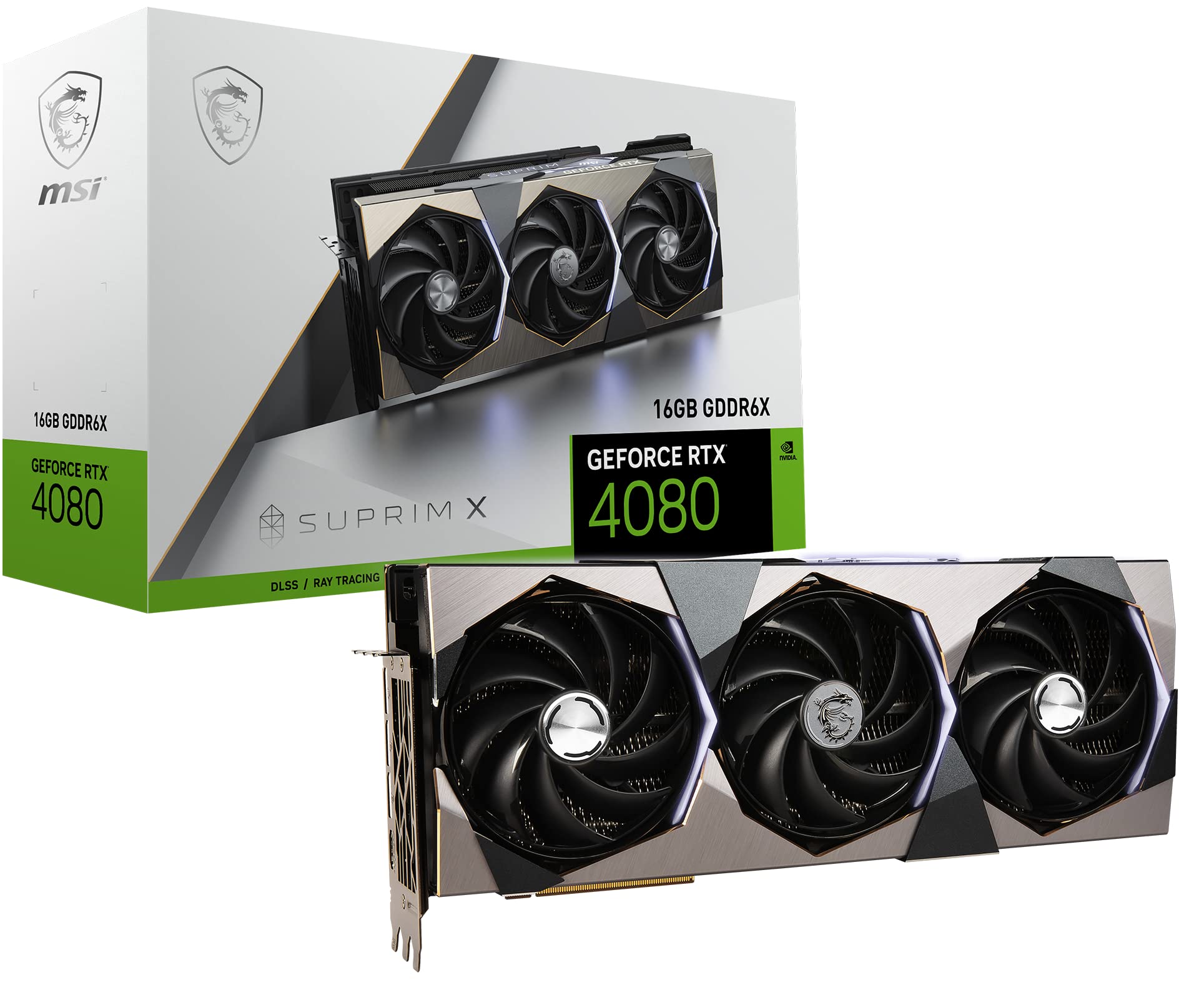 MSI Gaming GeForce RTX 4080 16GB SUPRIM X GDRR6X Tri-Frozr 3 
