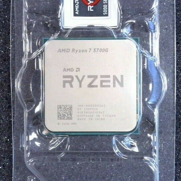 AMD Ryzen 7 5700G Processor (4.6 GHz, 8 Cores, Socket AM4) Desktop