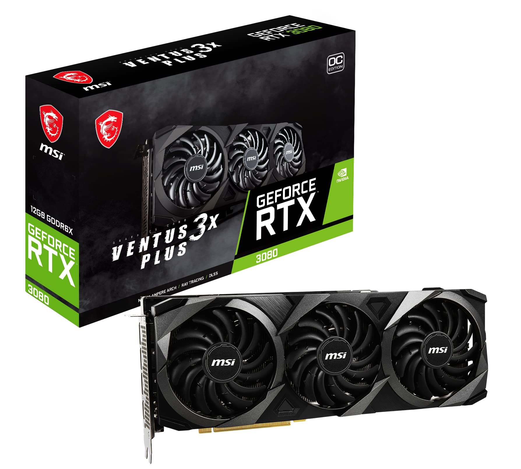 MSI Gaming GeForce RTX 3080 Ventus LHR OC 3X Plus 12GB GDRR6X 