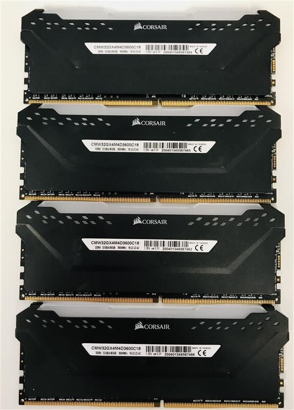 Corsair Vengeance RGB Pro 32GB (4x8GB) DDR4 RAM 3600MHz