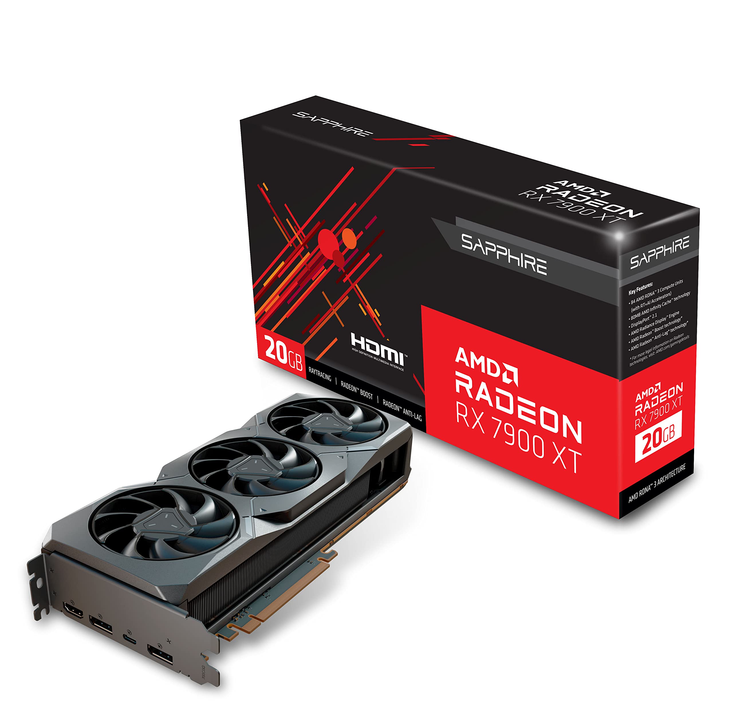 グラフィックボード・グラボ・ビデオカード Sapphire AMD Radeon RX 7900 XT 20GB Sapphire AMD Radeon RX 7900 XT 20GB Gaming Graphics Card (21323-01