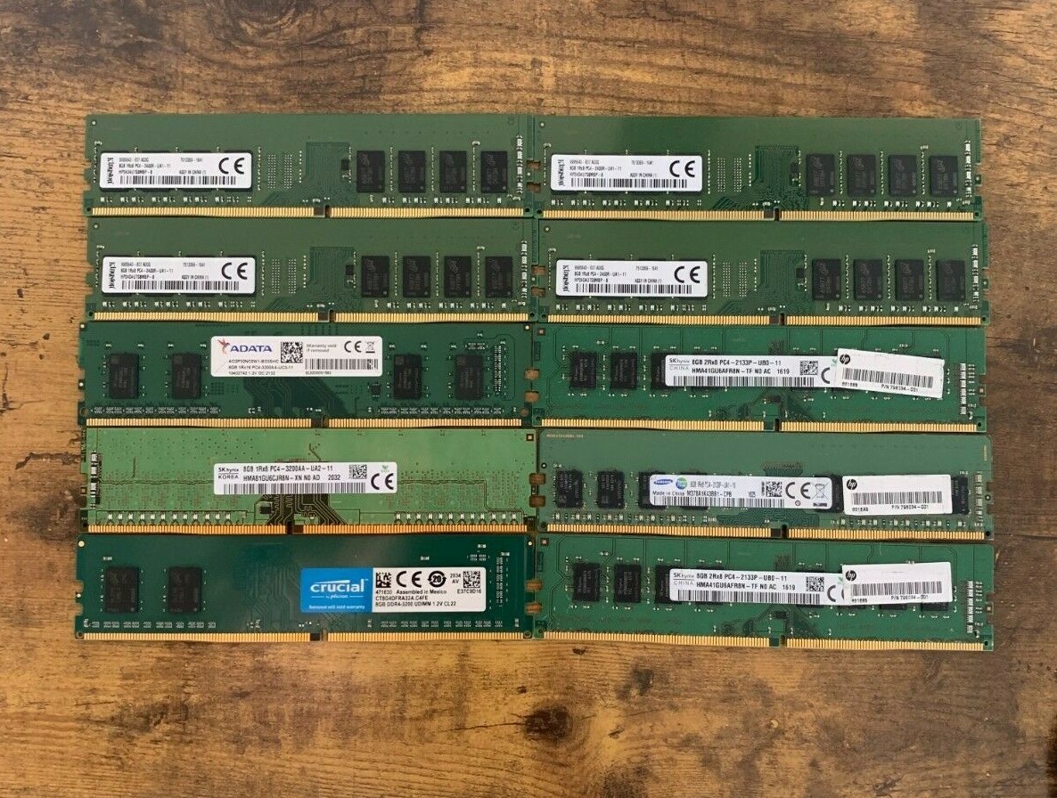 BULK LOT OF 10 ] 8GB DDR4 Desktop RAM SAMSUNG, HYNIX etc. (10x) | eBay