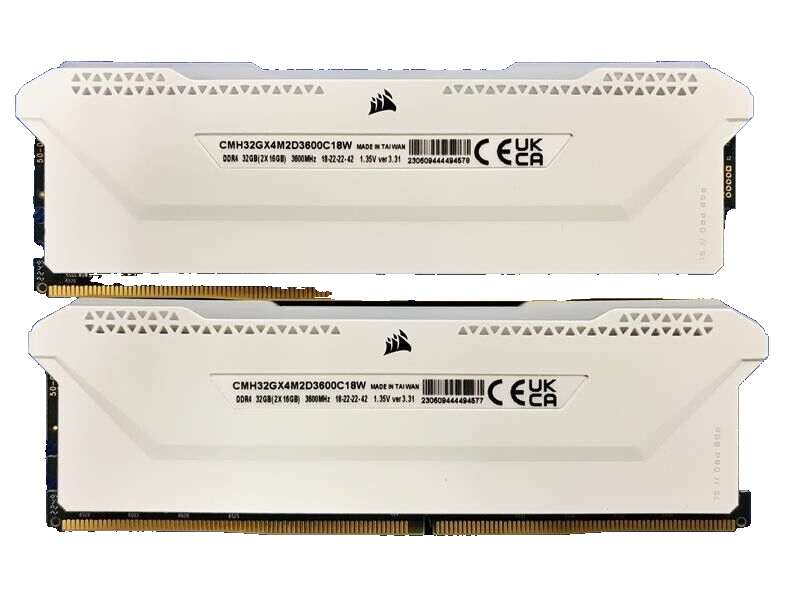 CMH32GX4M2D3600C18W DDR4 32GB(2×16GB) Corsair VENGEANCE RGB PRO SL 32GB (2x16GB) DDR4 RAM 3600MHz