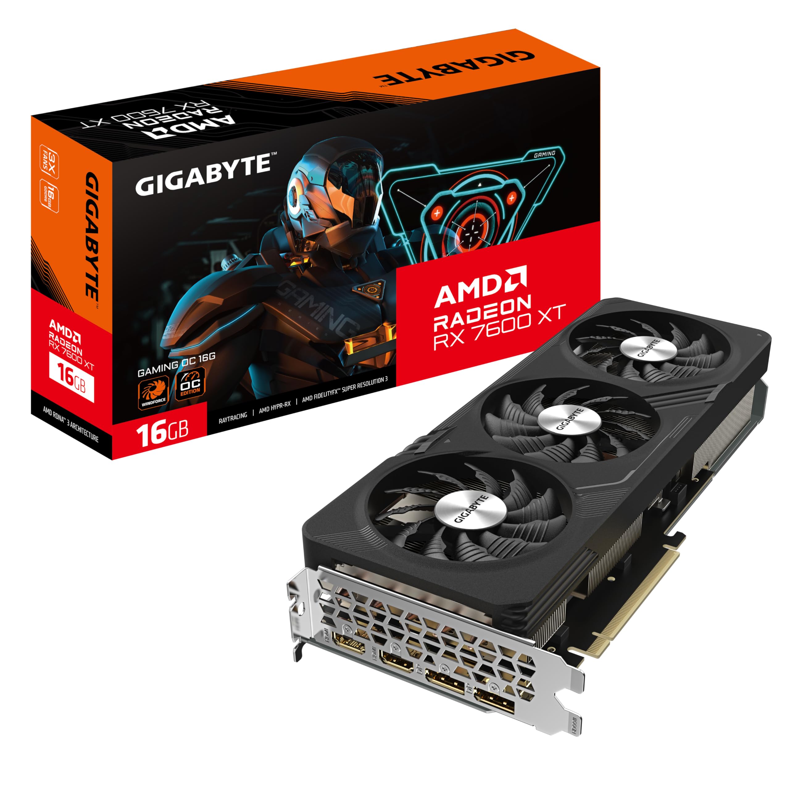 グラフィックボード・グラボ・ビデオカード GIGABYTE Radeon RX7600XT 16GB Gigabyte Radeon RX 7600 XT Gaming OC 16GB Graphics Card (GV