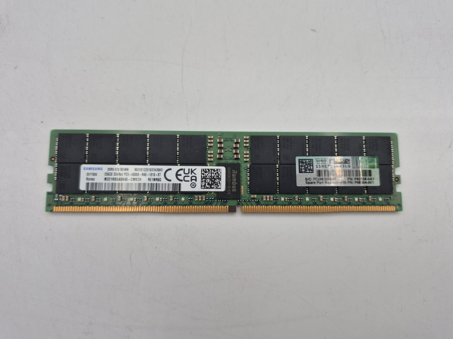 Samsung 256GB DDR5 4800MHz Server Ram PC5-38400 ECC RDIMM