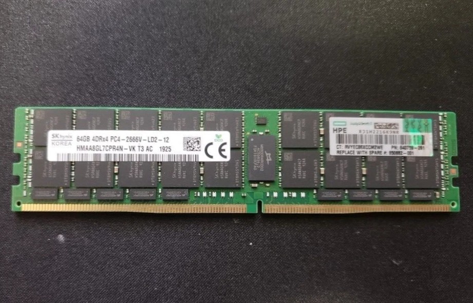 SK Hynix 64GB 4DRx4 PC4-2666V-LD2-11 DDR4 ECC SERVER RAM