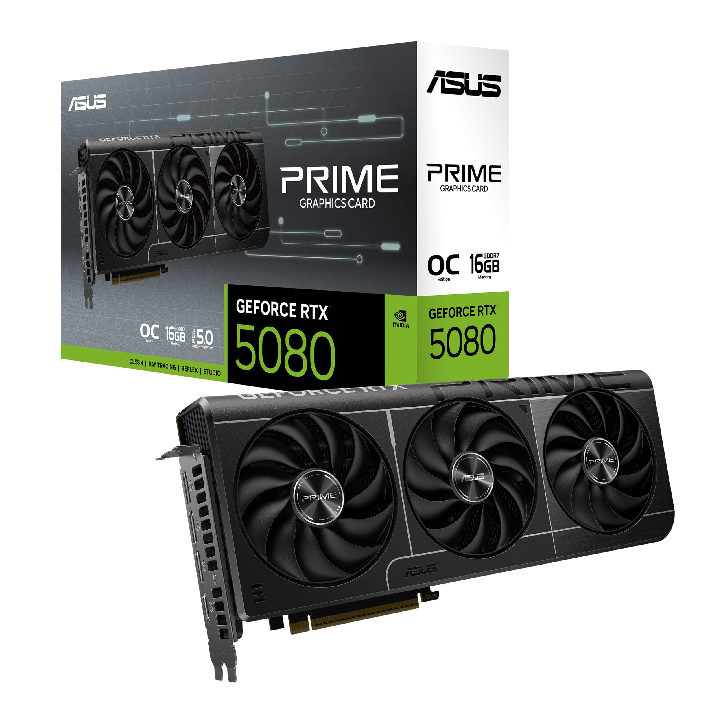 ASUS SFF-Ready Prime GeForce RTX 5080 OC Edition 16GB GDDR7 Gaming 
