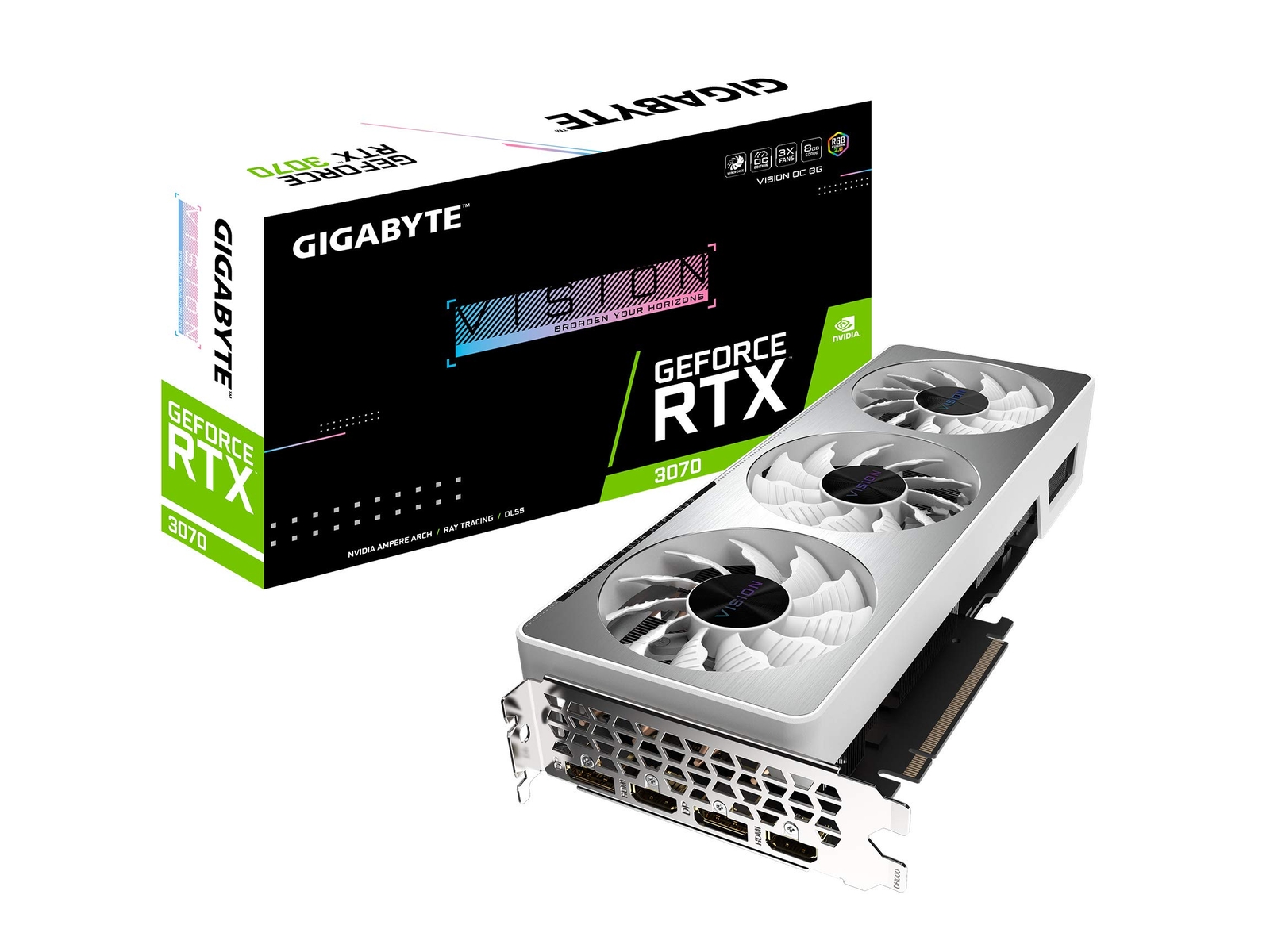 GIGABYTE GeForce RTX 3070 Vision OC 8GB Graphics Card 3X (GV