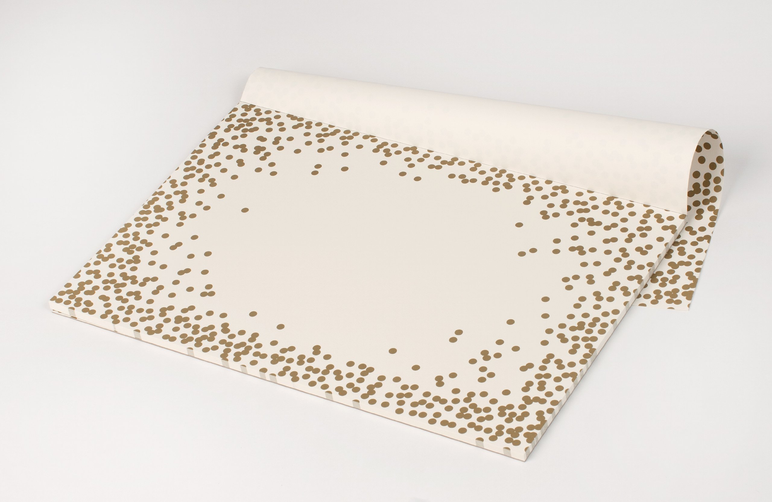 Gold Confetti Paper Table Runner