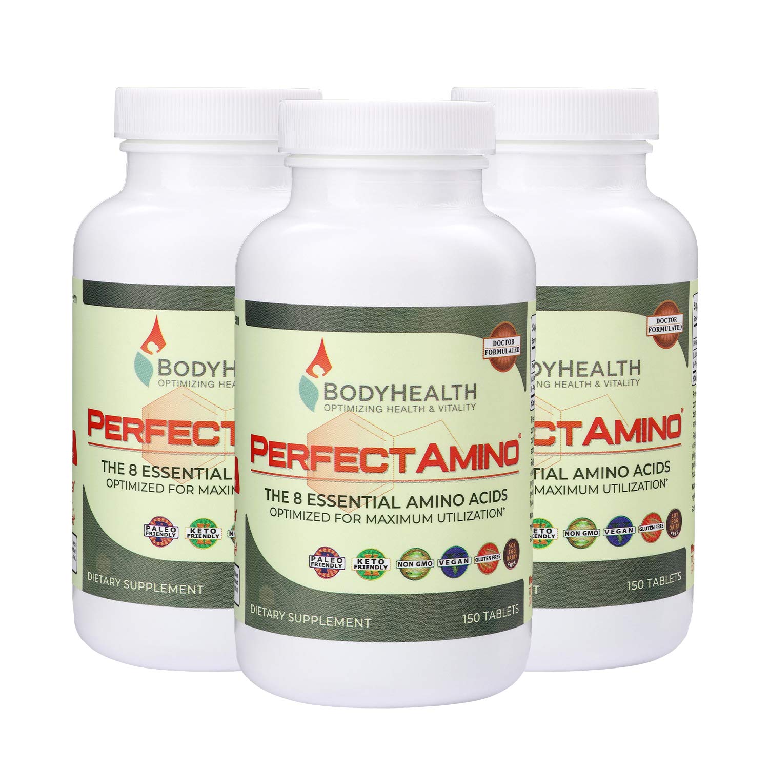 BodyHealth PerfectAmino Tablets, (3-Pack) All 8 Essential Amino Acid | EBay