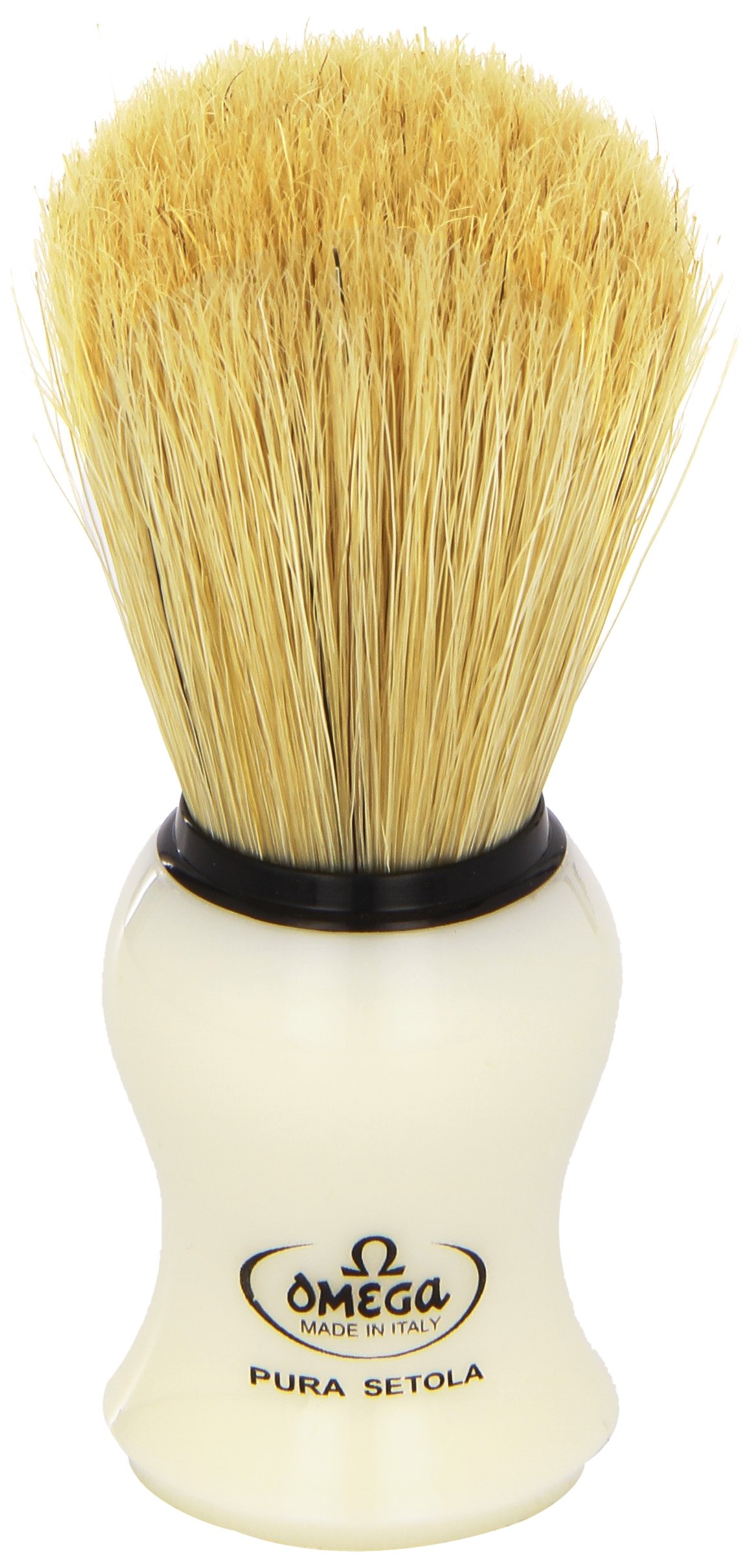 Download Omega #10066 Shaving Brush Mock Ivory Handle 8001673100662 | eBay