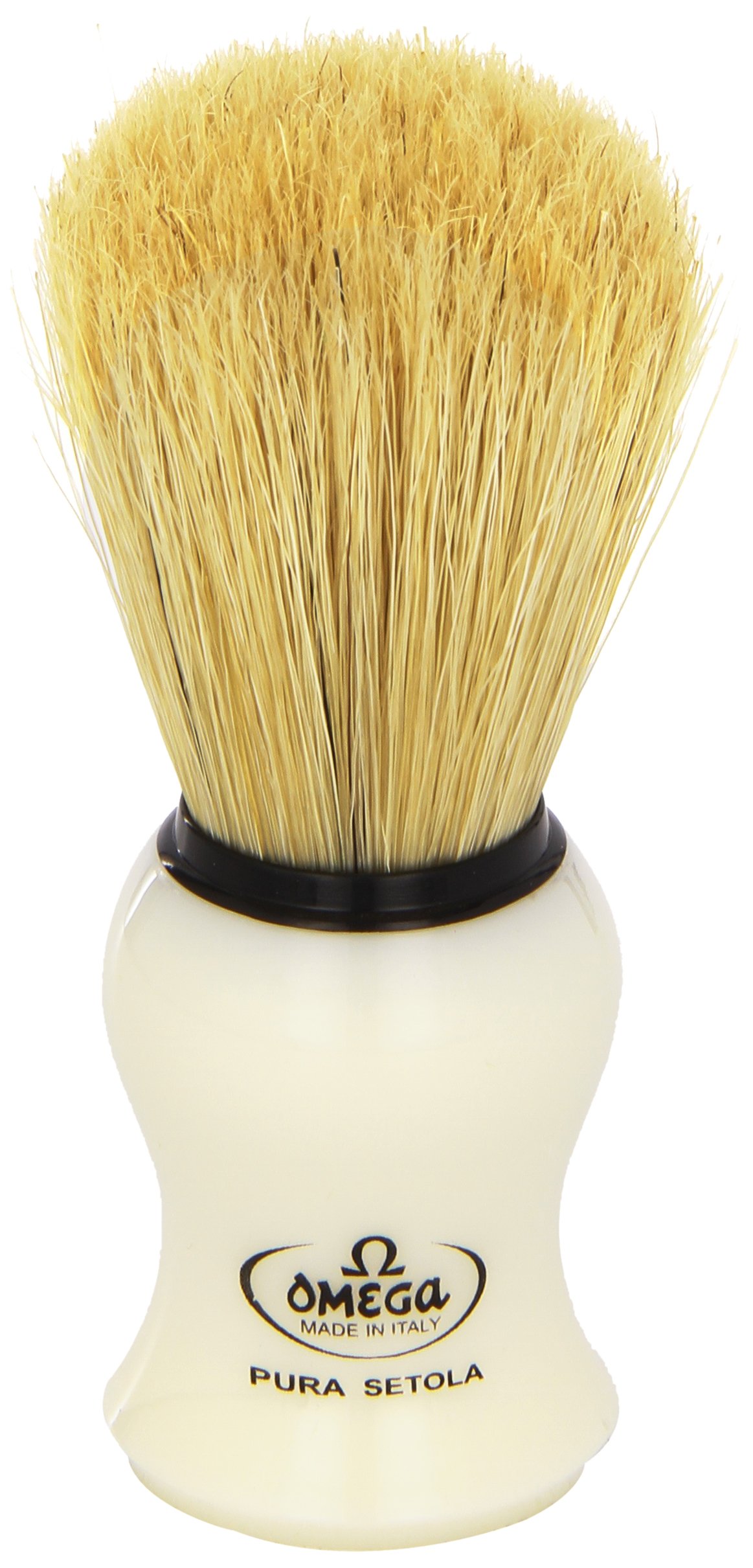 Omega #10066 Shaving Brush Mock Ivory Handle 8001673100662 | eBay