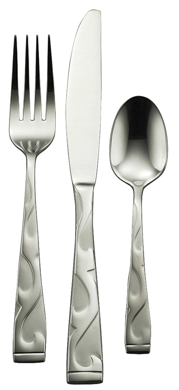 Oneida Tuscany 12Piece StainlessSteel Flatware Set, Service for 4 eBay