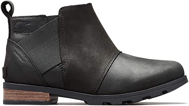 sorel emelie chelsea boot major black