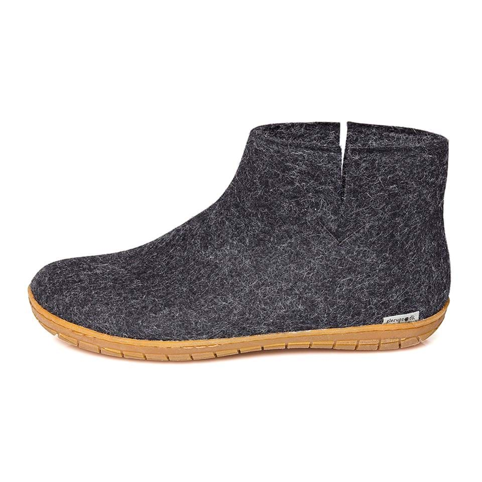 Glerups GL 02 Unisex Model GR Charcoal Wool Felt Slipper eBay