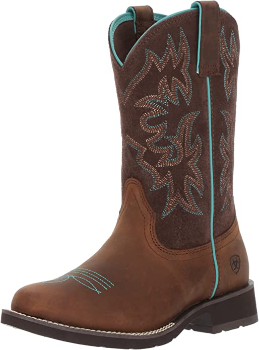 delilah round toe western boot