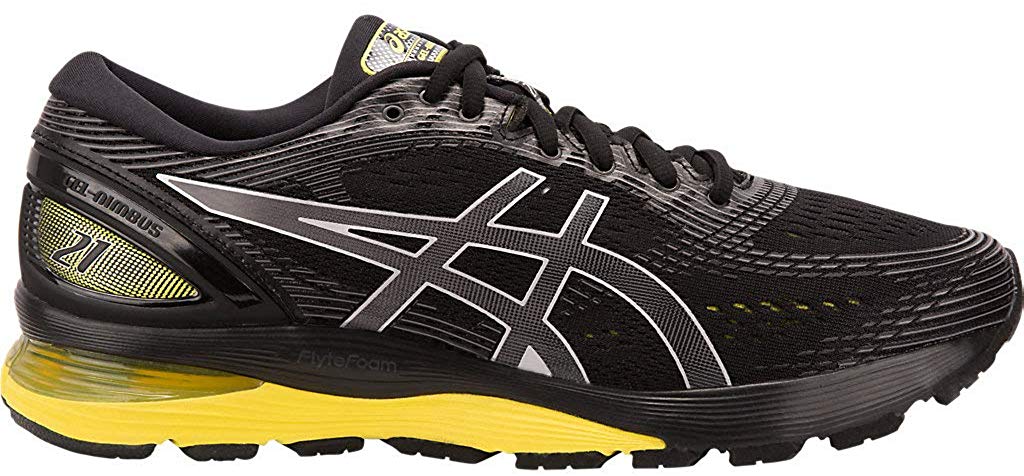 asics gel nimbus 21 black lemon spark