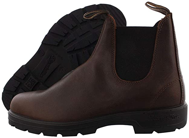 Blundstone Mens Blundstone 1609 Antique Brown Leather Chelsea Classic Dress Ankle Boot 