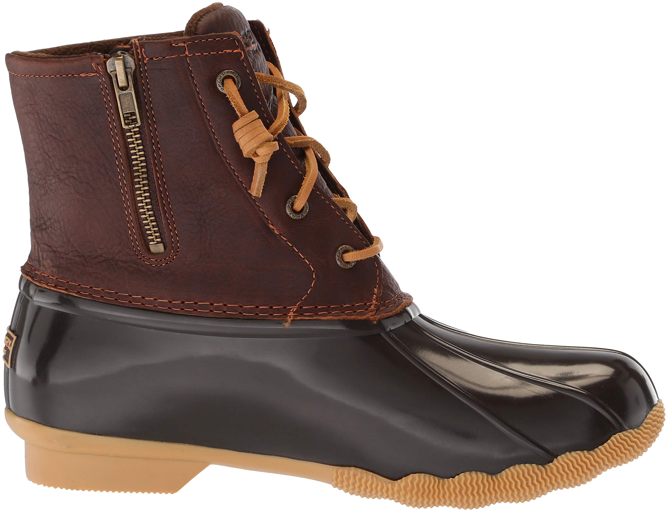 women's saltwater heel leather duck boot