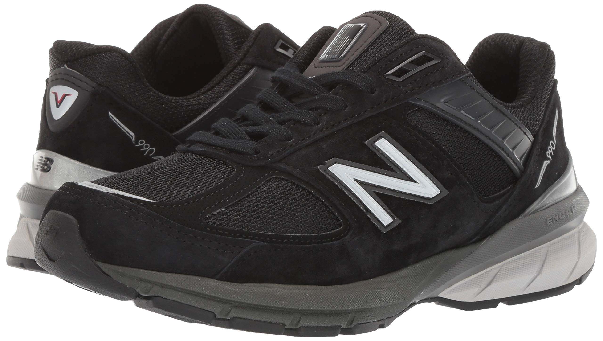 New Balance Women&#039;s Narrow 990v5 Black/Silver Sneaker | eBay