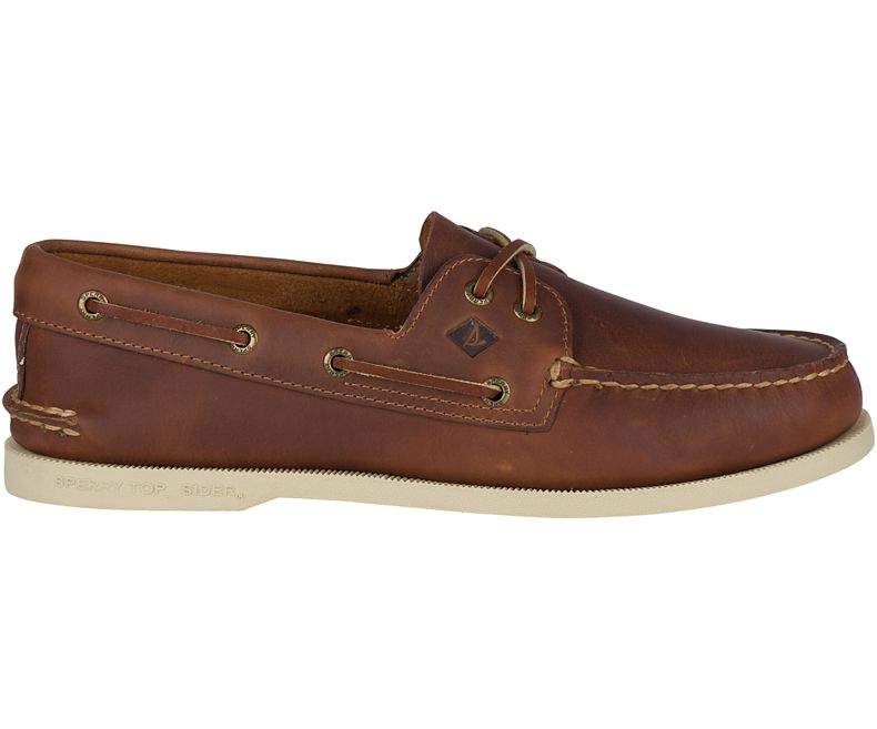 Sperry Top-Sider Men's A/O Authentic Original 2-Eye Leather Boat Shoes |  eBay