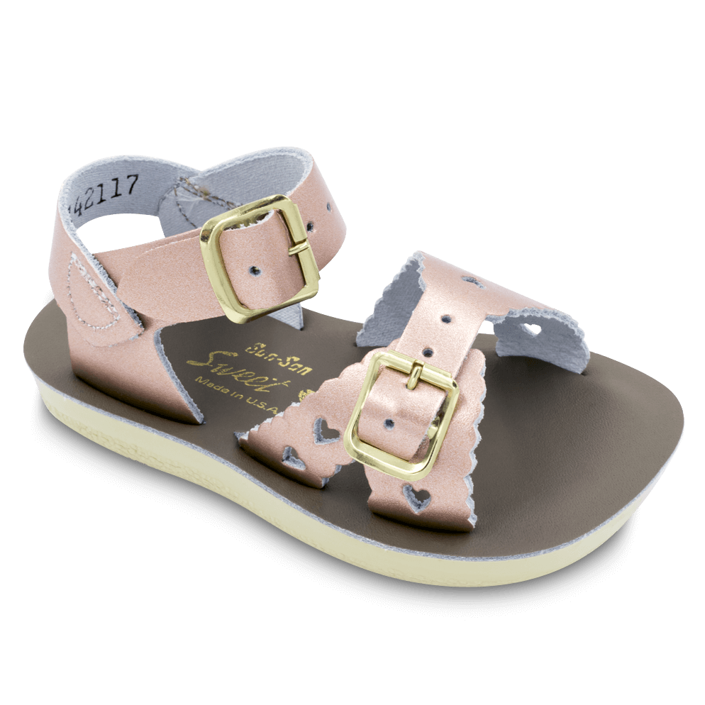 rose gold salt water sandals womens