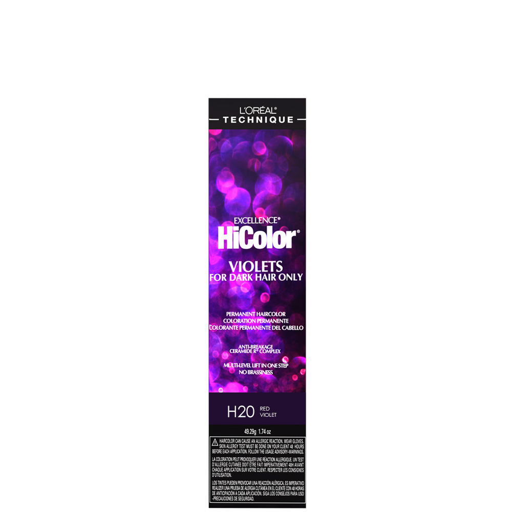 L'Oreal Excellence HiColor H20 Red Violet Permanent Hair Color Tint HC