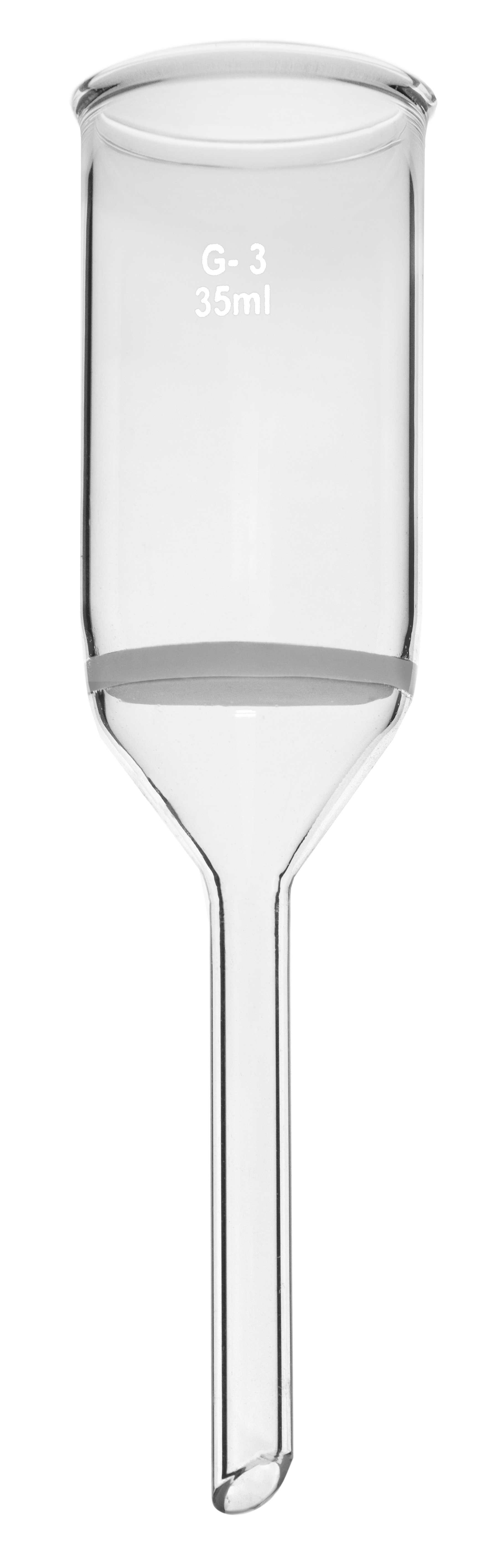 Buchner Funnel, 35ml capacity, Plain Stem Borosilicate Glass Eisco