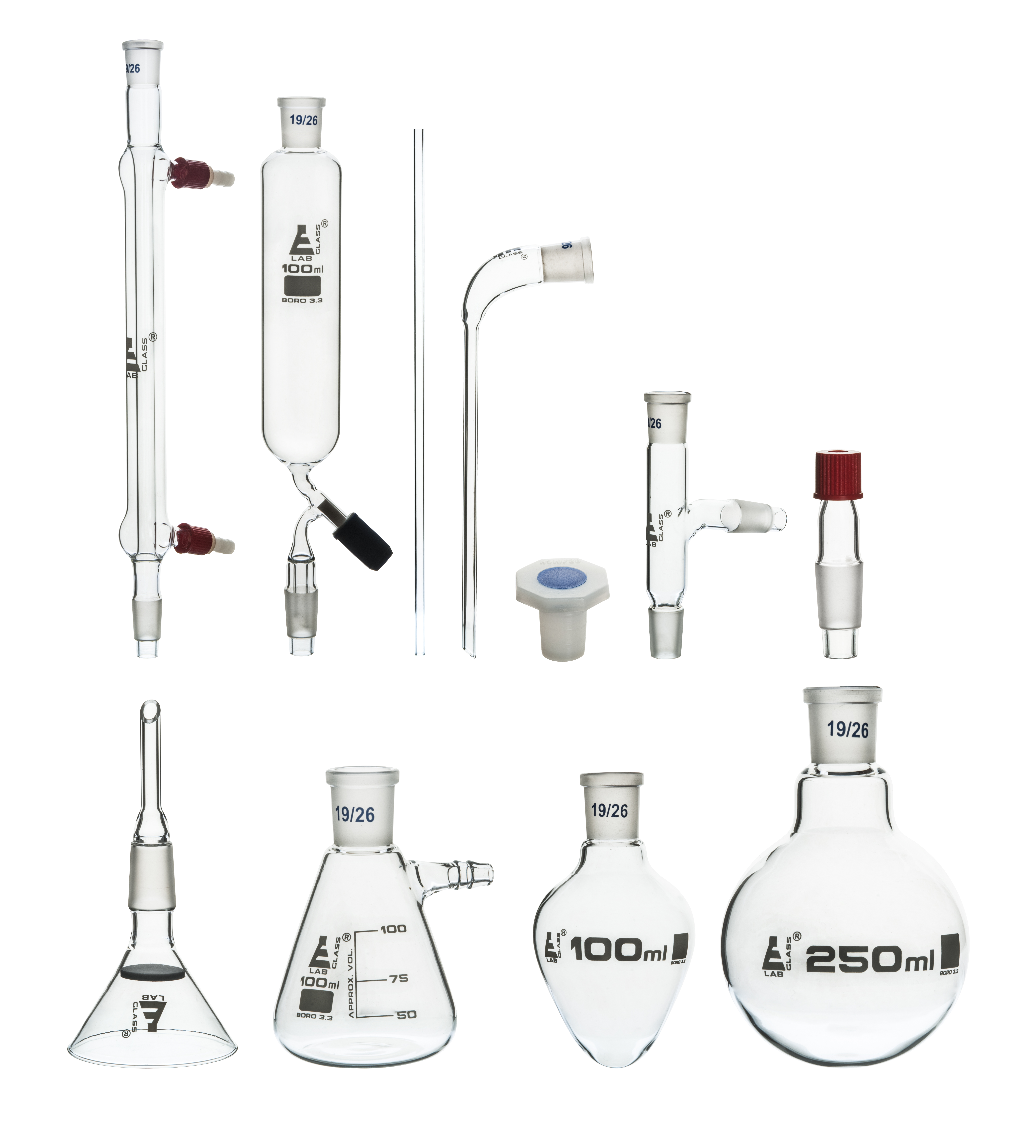 Eisco Labs Organic Chemistry and Distillation 9 Piece Set 849230032883 eBay