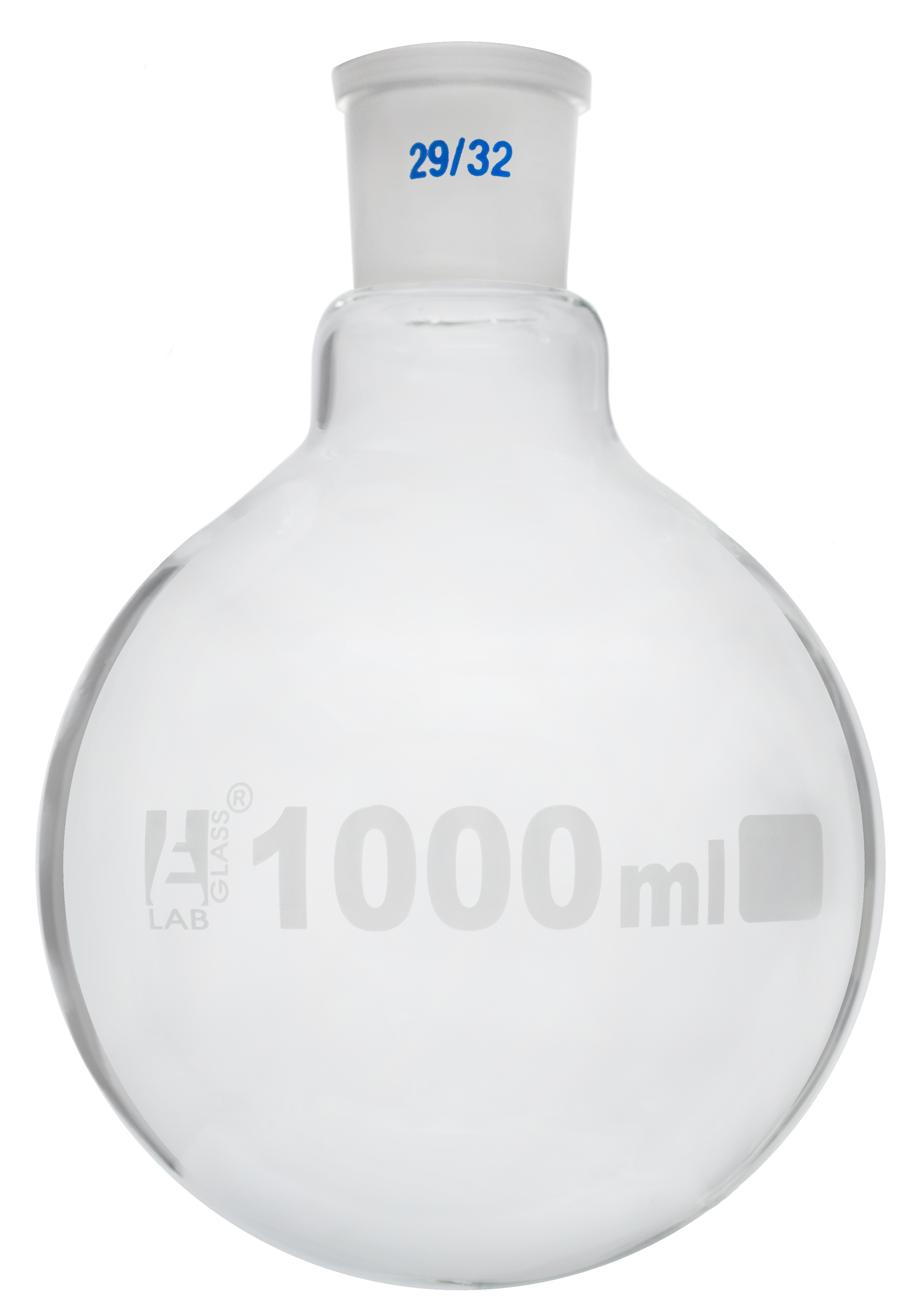 EISCO 2000ml Borosilicate Glass Boiling Flask - Flat Bottom Wide Neck Laboratory Flask