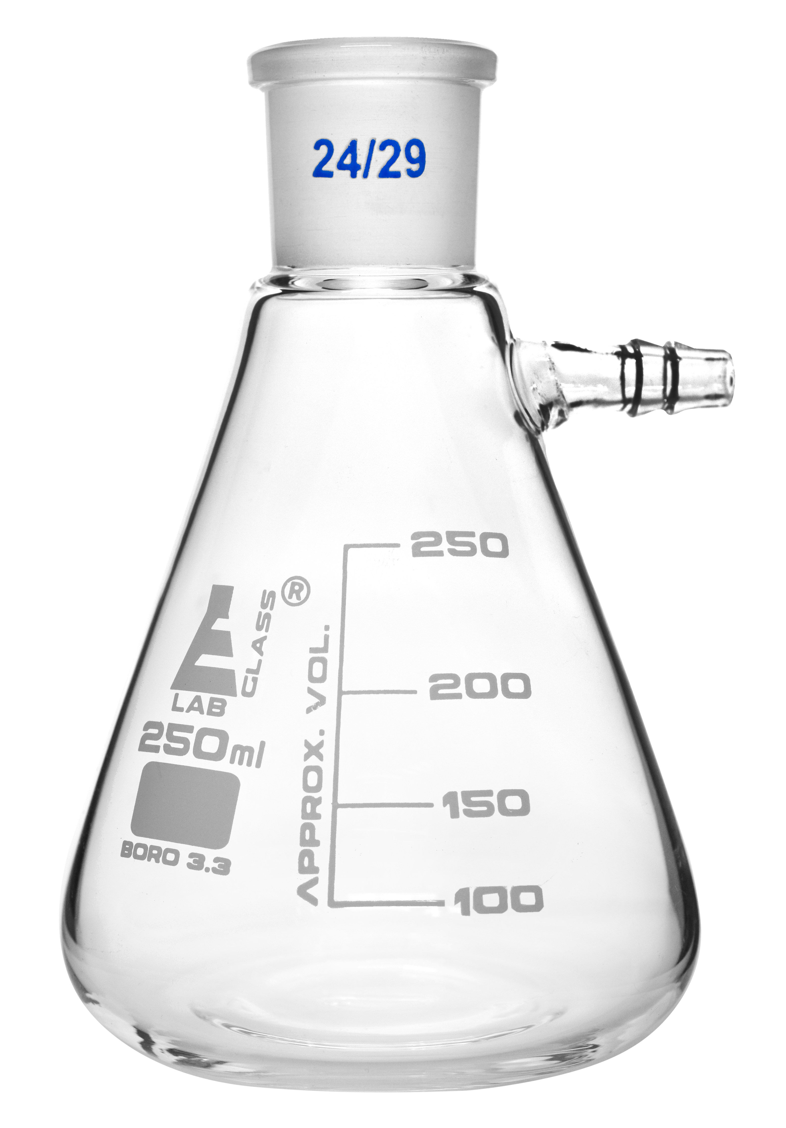 Buchner Filtering Flask, 250ml 24/29 Socket Size Eisco Labs
