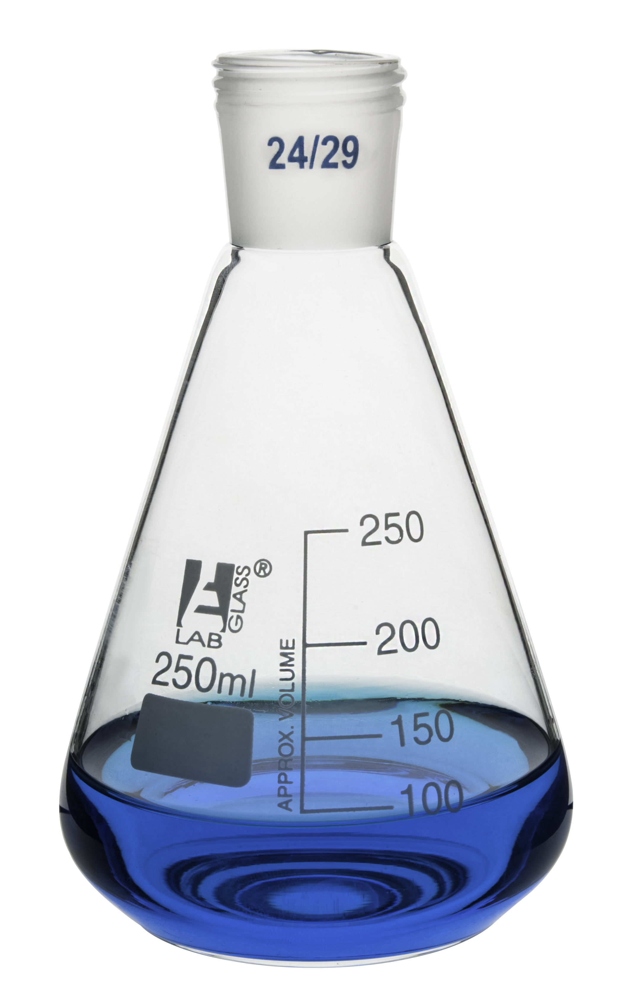 Erlenmeyer Flask With 2429 Joint 250ml Borosilicate Glass Eisco Labs Ebay 7630