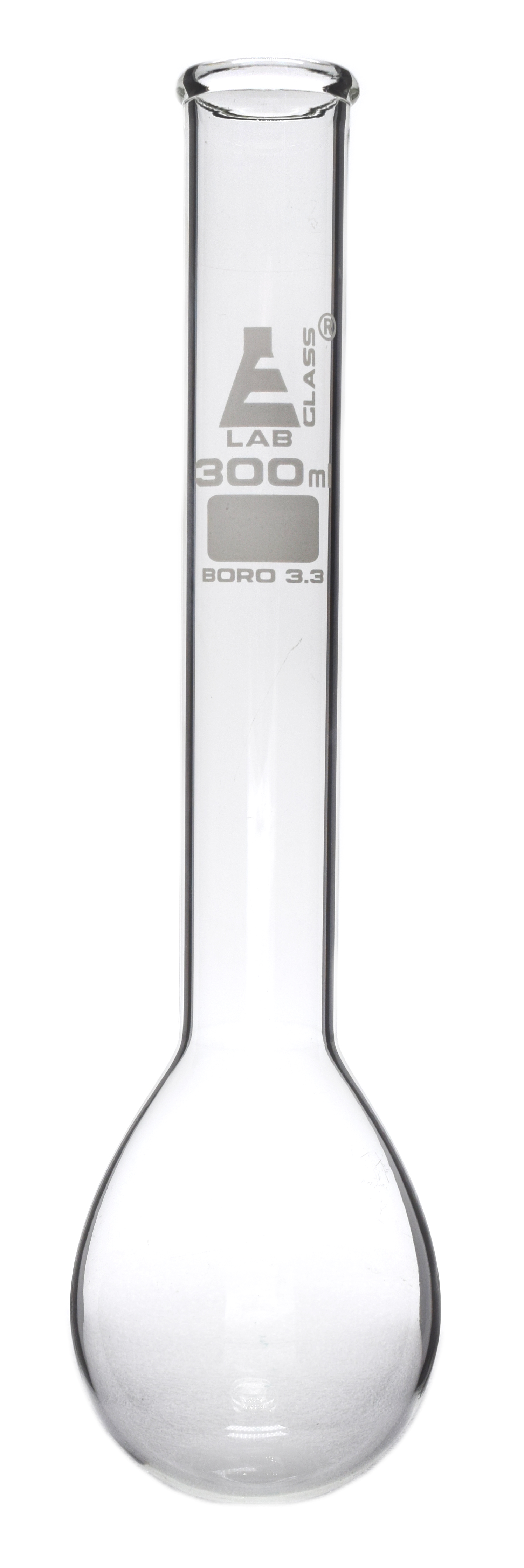 Kjeldahl Flask, 300ml, Long Neck, Round Bottom, Borosilicate Glass