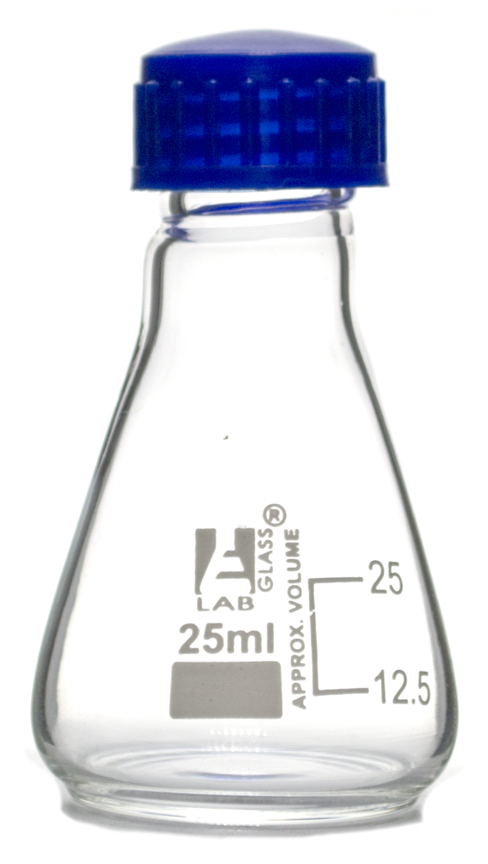 Baluue 2 Pcs Erlenmeyer Flask Borosilicate Glass Bottle Conical Flask with PTFE Screw Cap Laboratory Tool 500ml